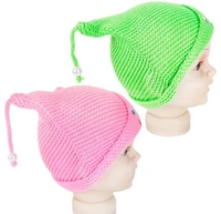 Neska Moda Pack of 2 Face Designed Baby Boys & Baby Girls Winter Woolen Cap - 2-3 Years, Wool, Pack of2